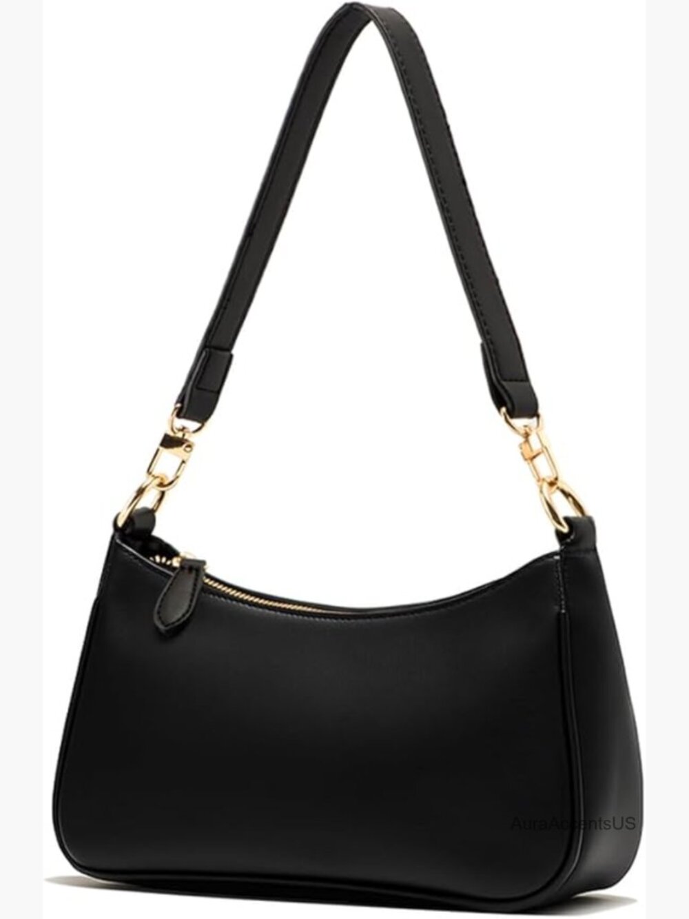 Vegan Leather Tote Crossbody Handbag with 2 Straps Zipper Closure Shoulder Purse